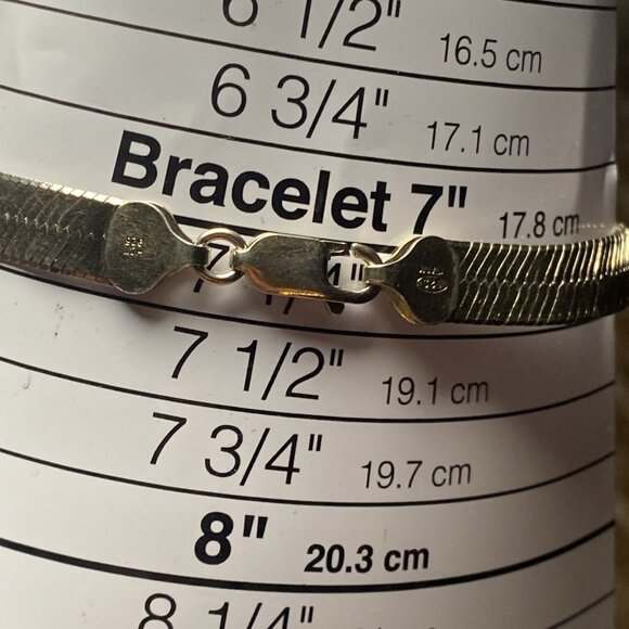 Silver Bracelet and Necklace HCT and Milor Italy Herringbone stamped 925 and 826 - Picture 2 of 13